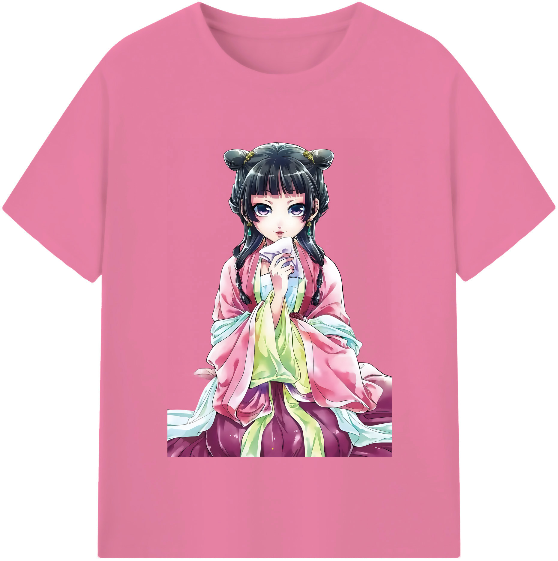 （画像用） 薬屋のひとりごと The Apothecary Diaries 綿100％半袖Tシャツ（フロントプリント）
